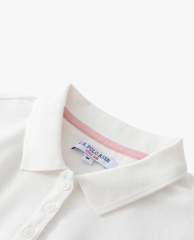  USPA - Áo polo nữ cổ bẻ tay ngắn thêu logo 
