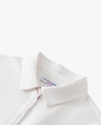  USPA - Áo polo nữ cổ bẻ tay ngắn thêu logo 