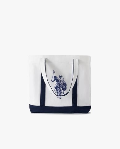  USPA - Túi tote unisex phom chữ nhật in logo 