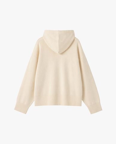  USPA - Áo hoodie nữ tay dài đính logo kim loại 