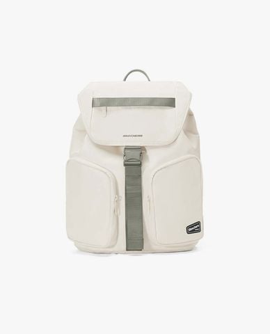  SKECHERS - Balo unisex phom chữ nhật nắp gập 