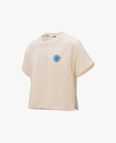  SKECHERS - Áo thun bé gái cổ tròn tay ngắn năng động 