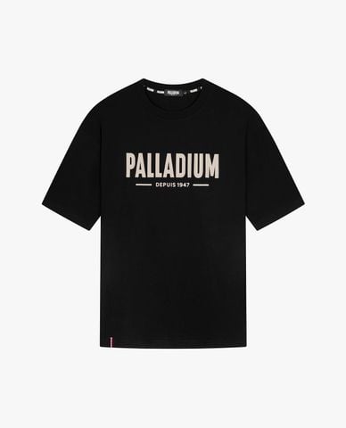  PALLADIUM - Áo thun unisex cổ tròn tay ngắn in logo 