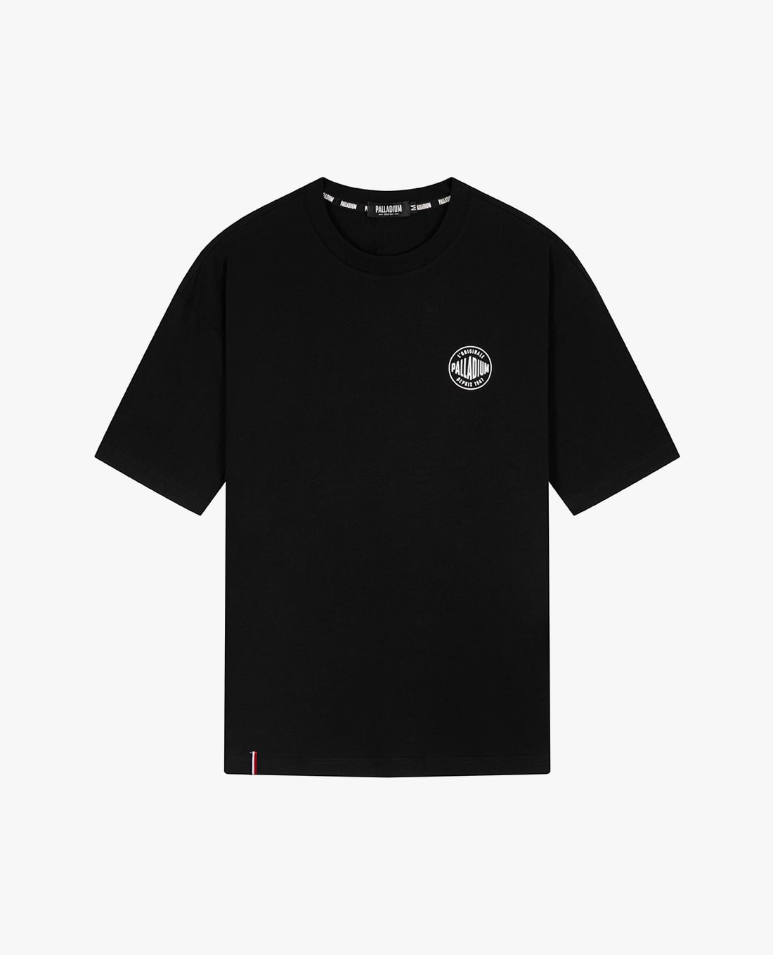 PALLADIUM - Áo thun unisex cổ tròn tay ngắn in logo