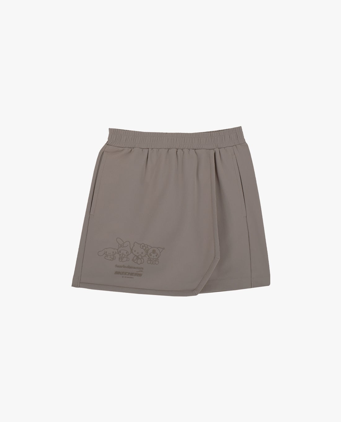 SKECHERS - Quần short nữ giả váy lưng thun Sanrio