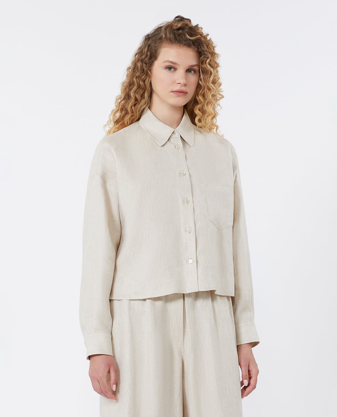 WEEKEND MAX MARA - Áo sơ mi nữ cổ bẻ tay dài Wkdcapo