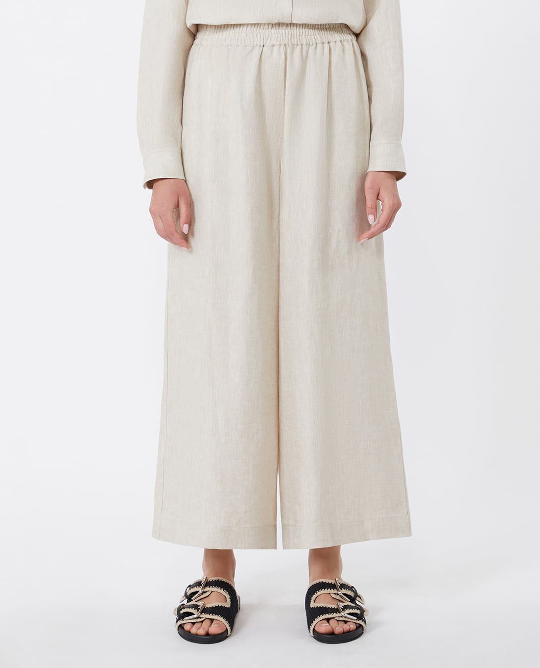 WEEKEND MAX MARA - Quần nữ ống rộng lưng thun Wkdfelino