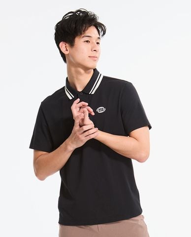  SKECHERS - Áo polo nam cổ bẻ tay ngắn thanh lịch 