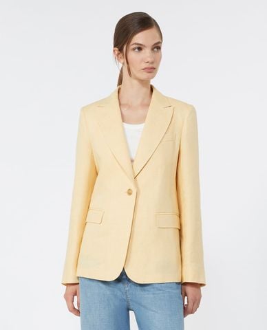  WEEKEND MAX MARA - Áo khoác blazer nữ cổ bẻ tay dài Wkdnalut 