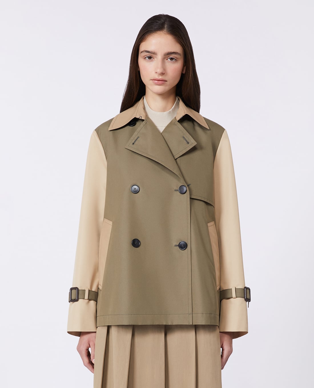 WEEKEND MAX MARA - Áo khoác măng tô nữ hai hàng nút Wkdbiglia