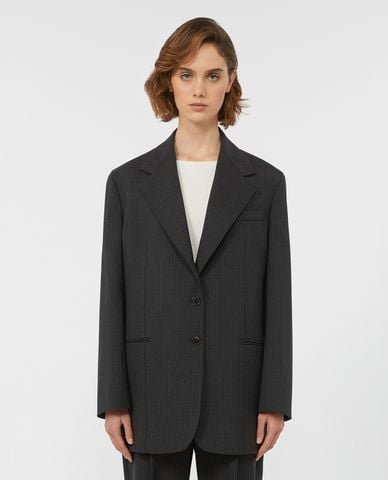  WEEKEND MAX MARA - Áo khoác blazer nữ cổ V tay dài Edmea 