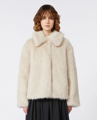  WEEKEND MAX MARA - Áo khoác lông nữ tay dài Brenta 