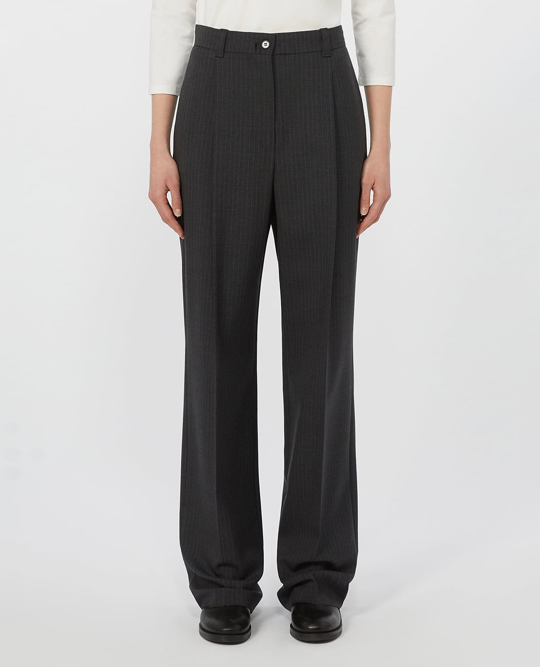 WEEKEND MAX MARA - Quần nữ ống đứng kẻ sọc Salsa