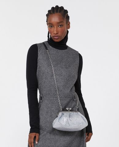  WEEKEND MAX MARA - Clutch nữ hình oval đính đá Emy 