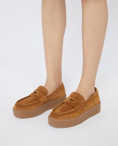  WEEKEND MAX MARA - Giày lười nữ đế vừa mũi tròn Kapok 