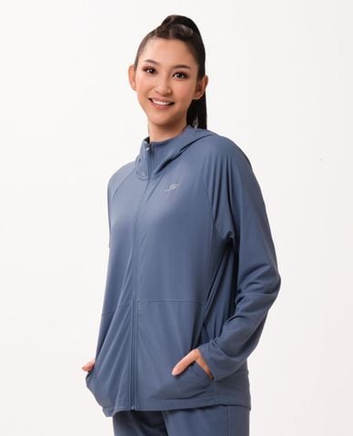  SKECHERS - Áo khoác thể thao unisex phối mũ Performance 