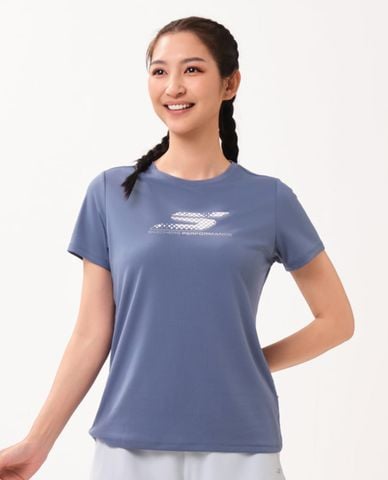  SKECHERS - Áo thun thể thao nữ cổ tròn tay ngắn Performance 
