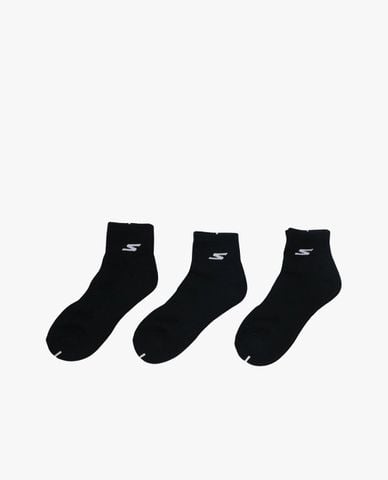  SKECHERS - Set 3 vớ unisex cổ thấp 