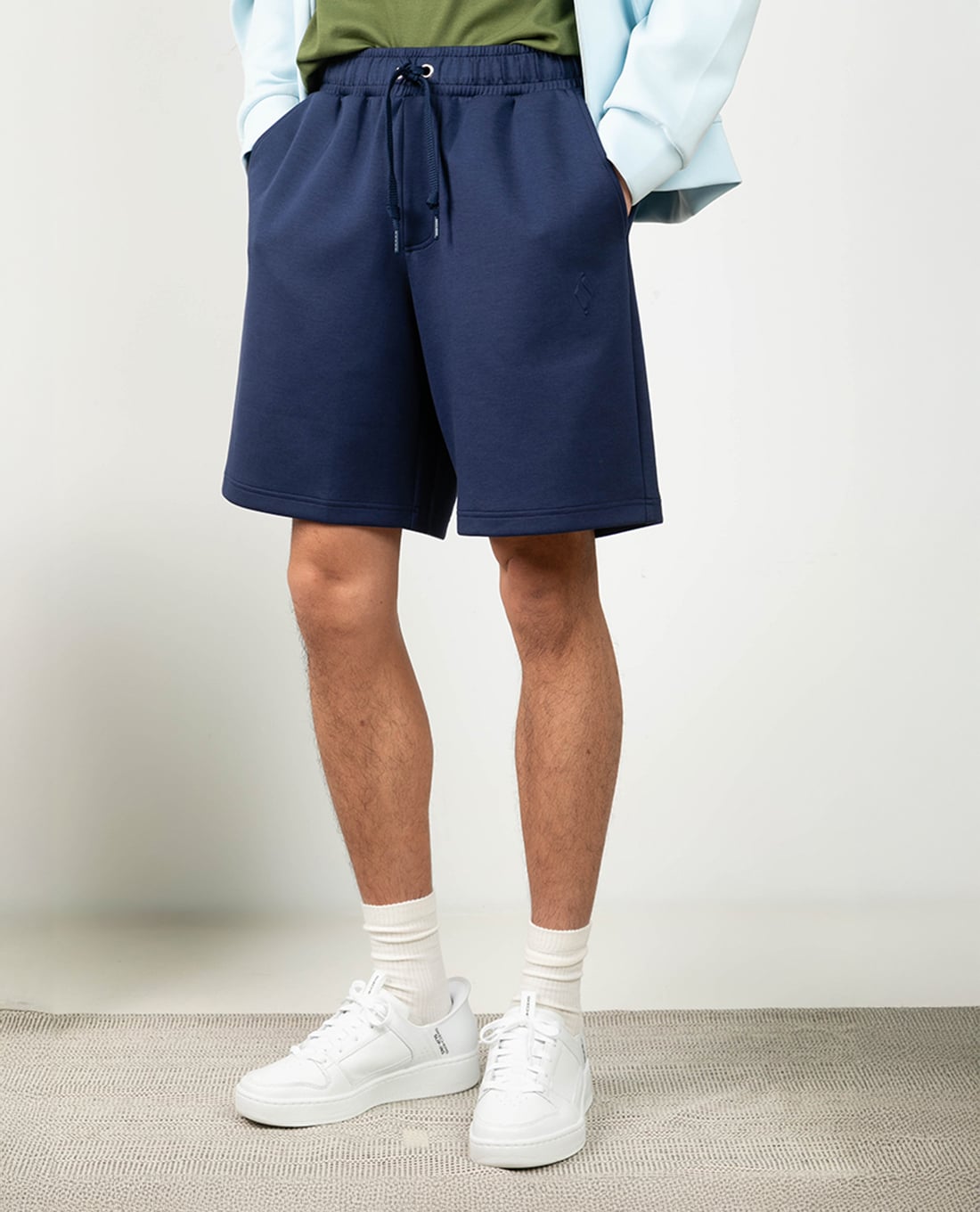 SKECHERS - Quần short thể thao nam lưng thun phối dây rút