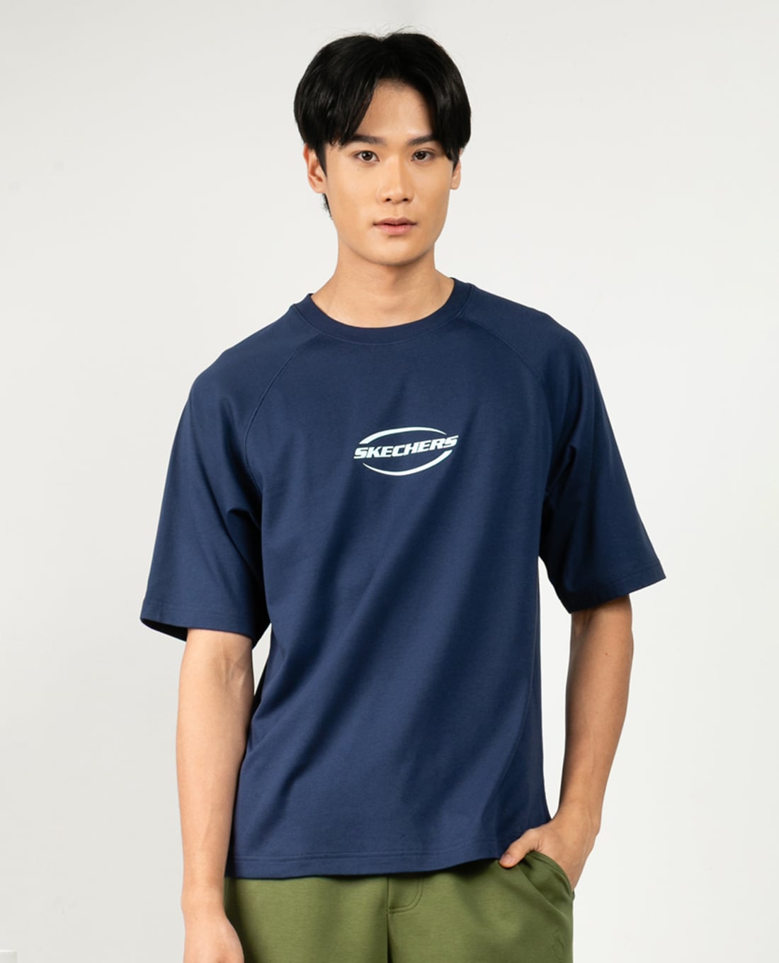 SKECHERS - Áo thun nam cổ tròn tay ngắn Authentic