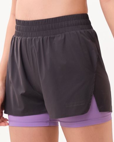  SKECHERS - Quần short chạy bộ nữ Running Performance 