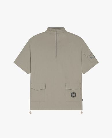  PALLADIUM - Áo thun unisex cổ cao tay ngắn phối túi 