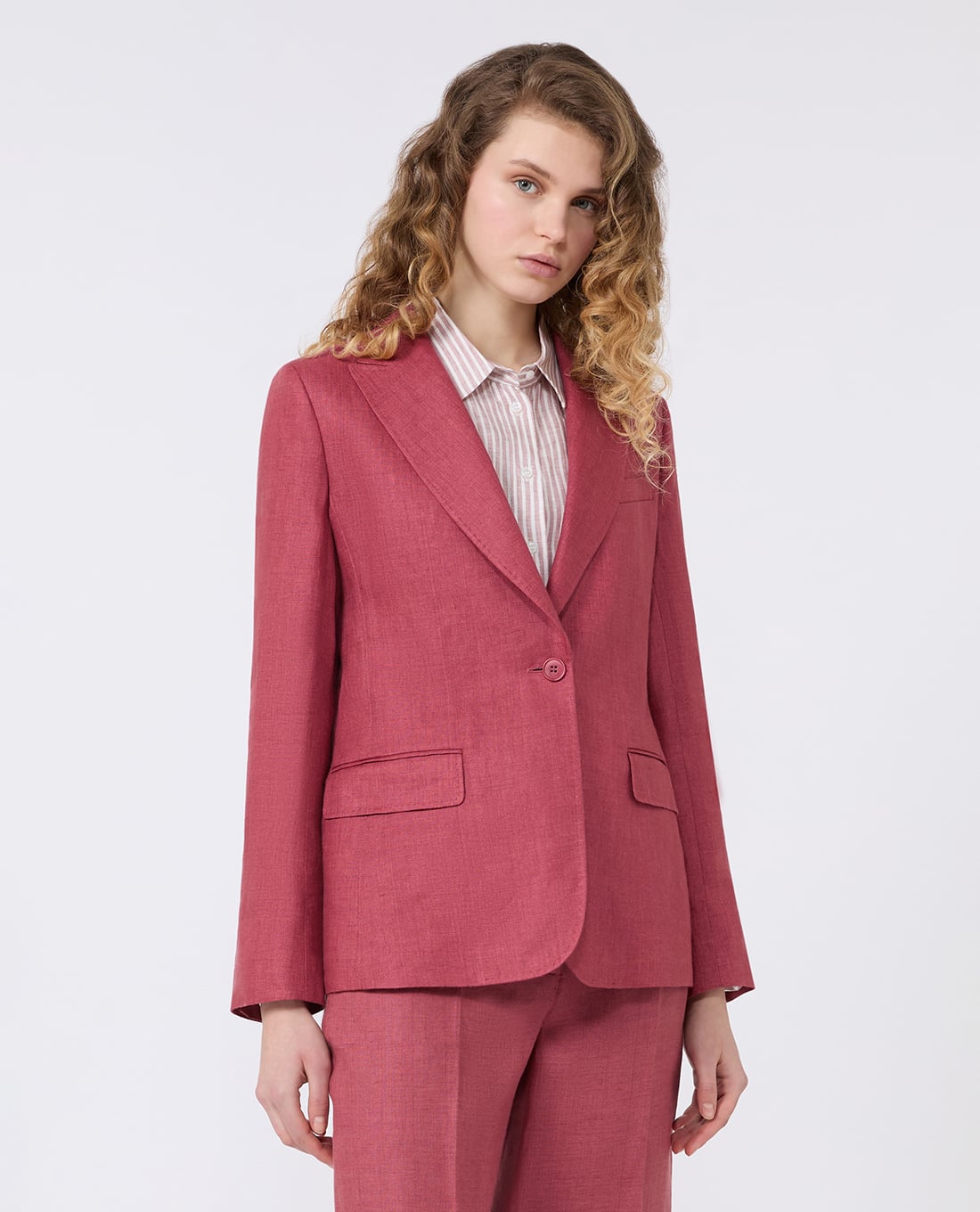 WEEKEND MAX MARA - Áo khoác blazer nữ cổ bẻ tay dài Wkdnalut