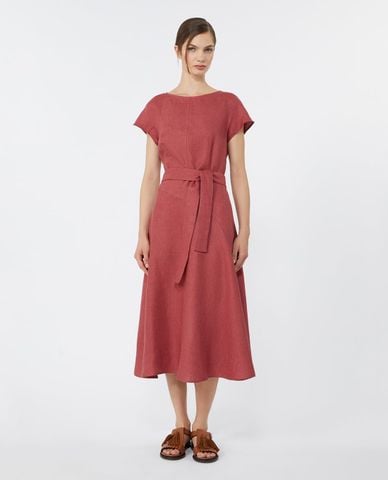 WEEKEND MAX MARA - Đầm midi cổ tròn tay ngắn Wkdesordio 