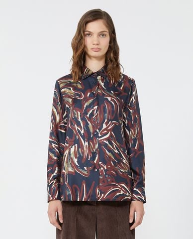  WEEKEND MAX MARA - Áo sơ mi nữ cổ bẻ tay dài Rive 