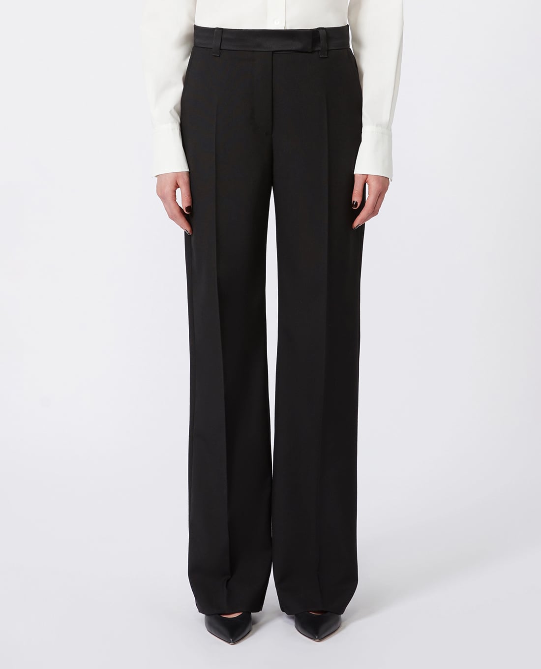 WEEKEND MAX MARA - Quần nữ ống đứng xếp li Break