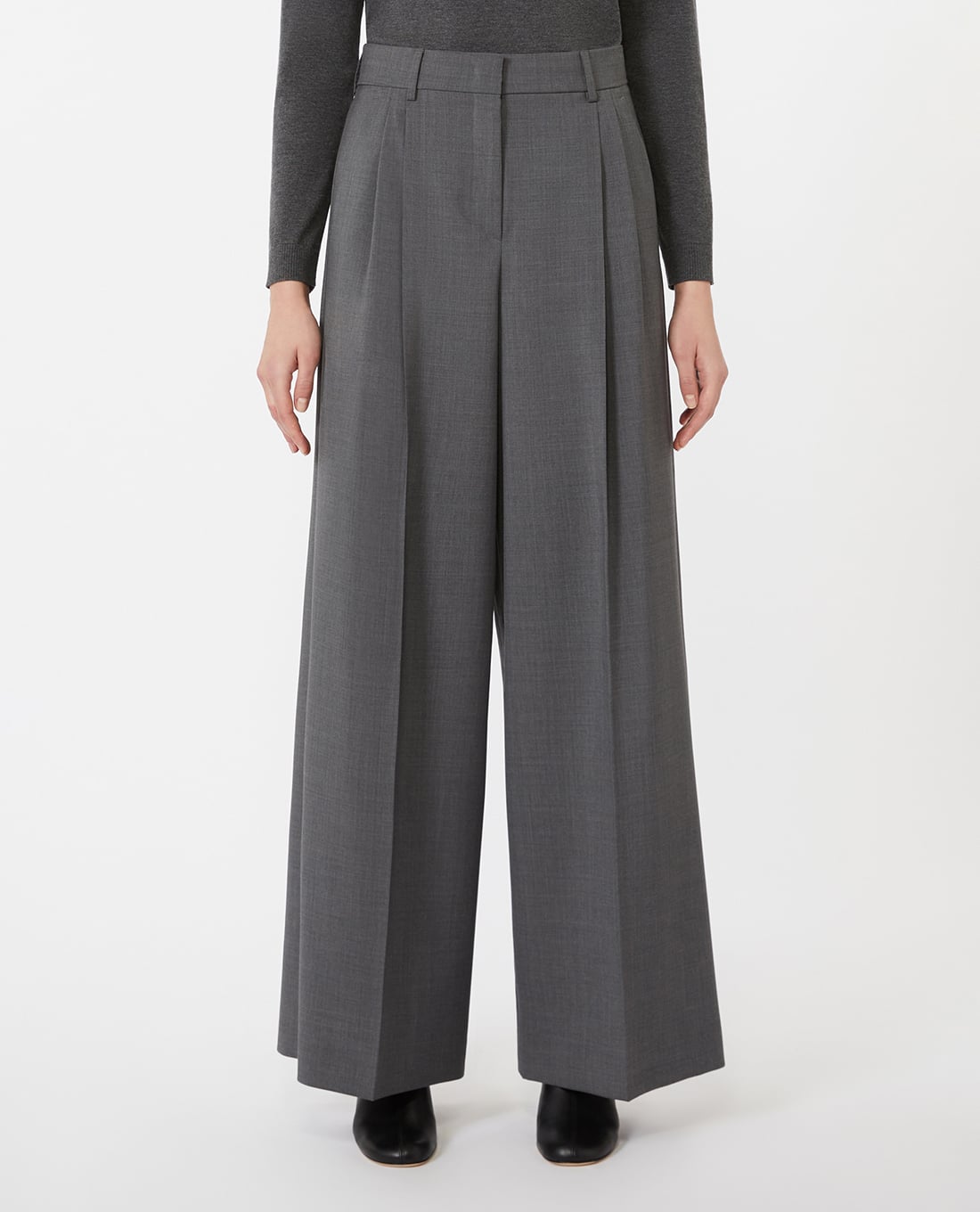 WEEKEND MAX MARA - Quần nữ ống rộng lưng cao Adelfi