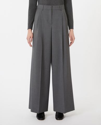  WEEKEND MAX MARA - Quần nữ ống rộng lưng cao Adelfi 