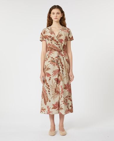  WEEKEND MAX MARA - Đầm midi cổ V tay ngắn Aquila 