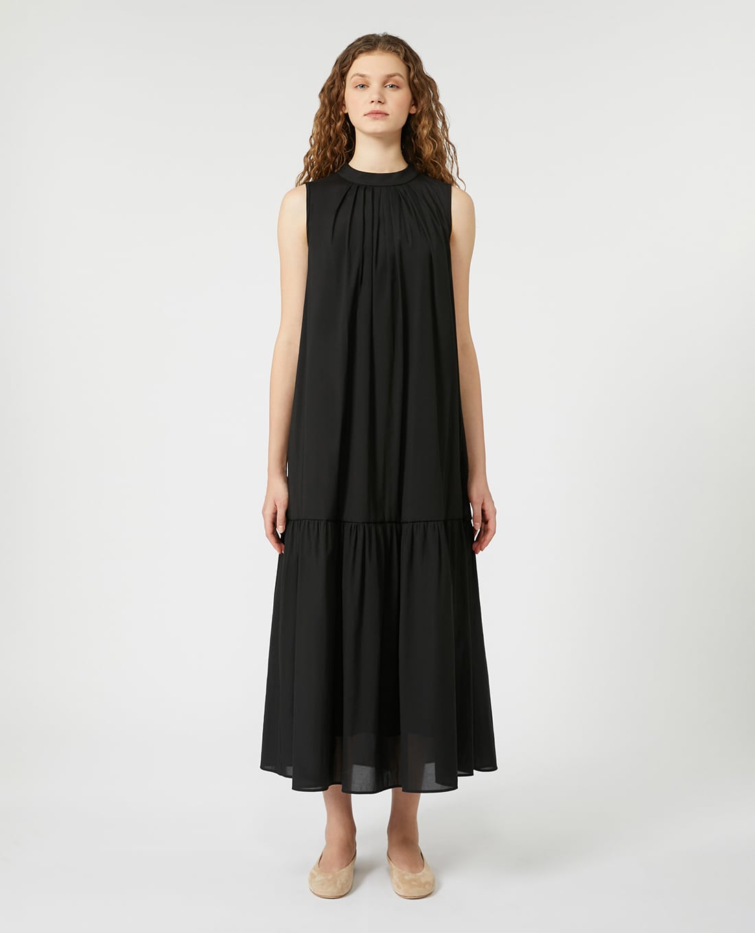 WEEKEND MAX MARA - Đầm sát nách midi cổ tròn Yang
