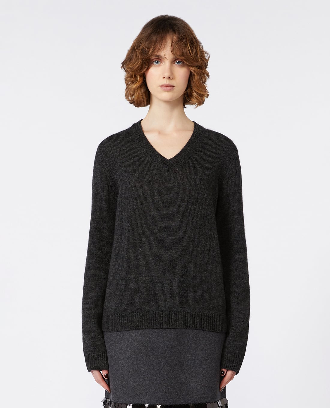 WEEKEND MAX MARA - Áo dệt kim nữ cổ V tay dài Brunate