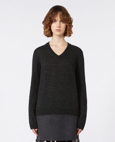  WEEKEND MAX MARA - Áo dệt kim nữ cổ V tay dài Brunate 