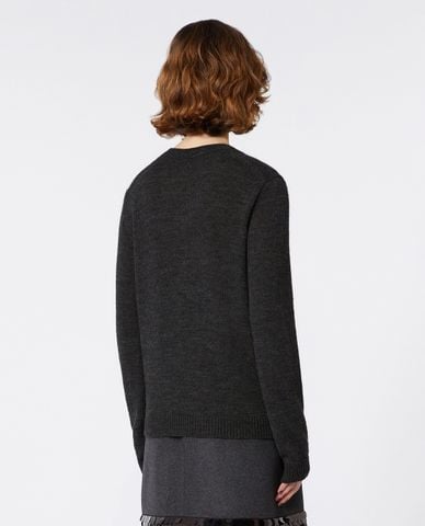  WEEKEND MAX MARA - Áo dệt kim nữ cổ V tay dài Brunate 