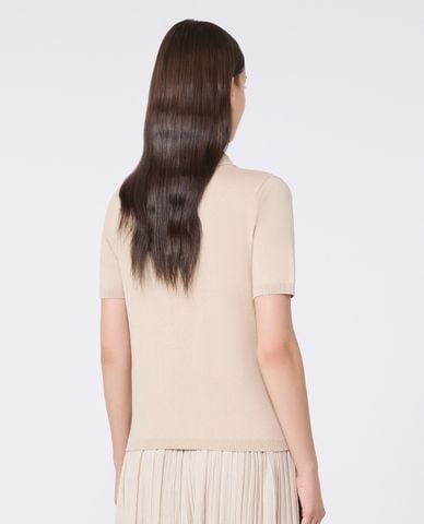  WEEKEND MAX MARA - Áo polo nữ cổ V tay ngắn Roncolo 