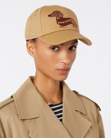  WEEKEND MAX MARA - Nón bóng chày nữ thêu họa tiết Wkagufo 