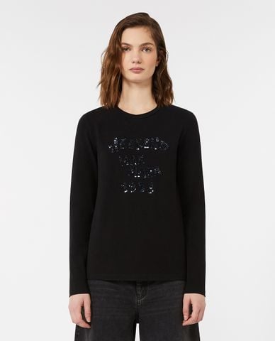  WEEKEND MAX MARA - Áo thun nữ cổ tròn tay dài Renoir 