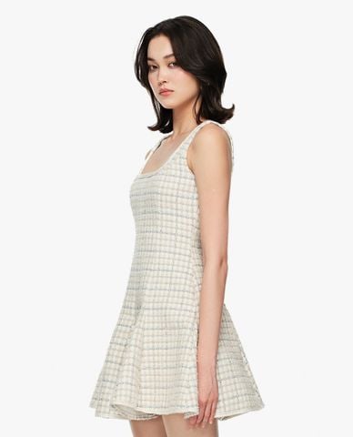  GIGI - Đầm hai dây mini cổ vuông dáng xòe 