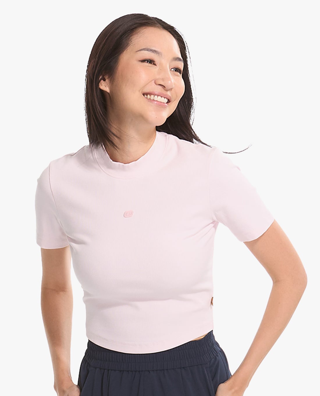 SKECHERS - Áo thun nữ cổ tròn tay ngắn Summer