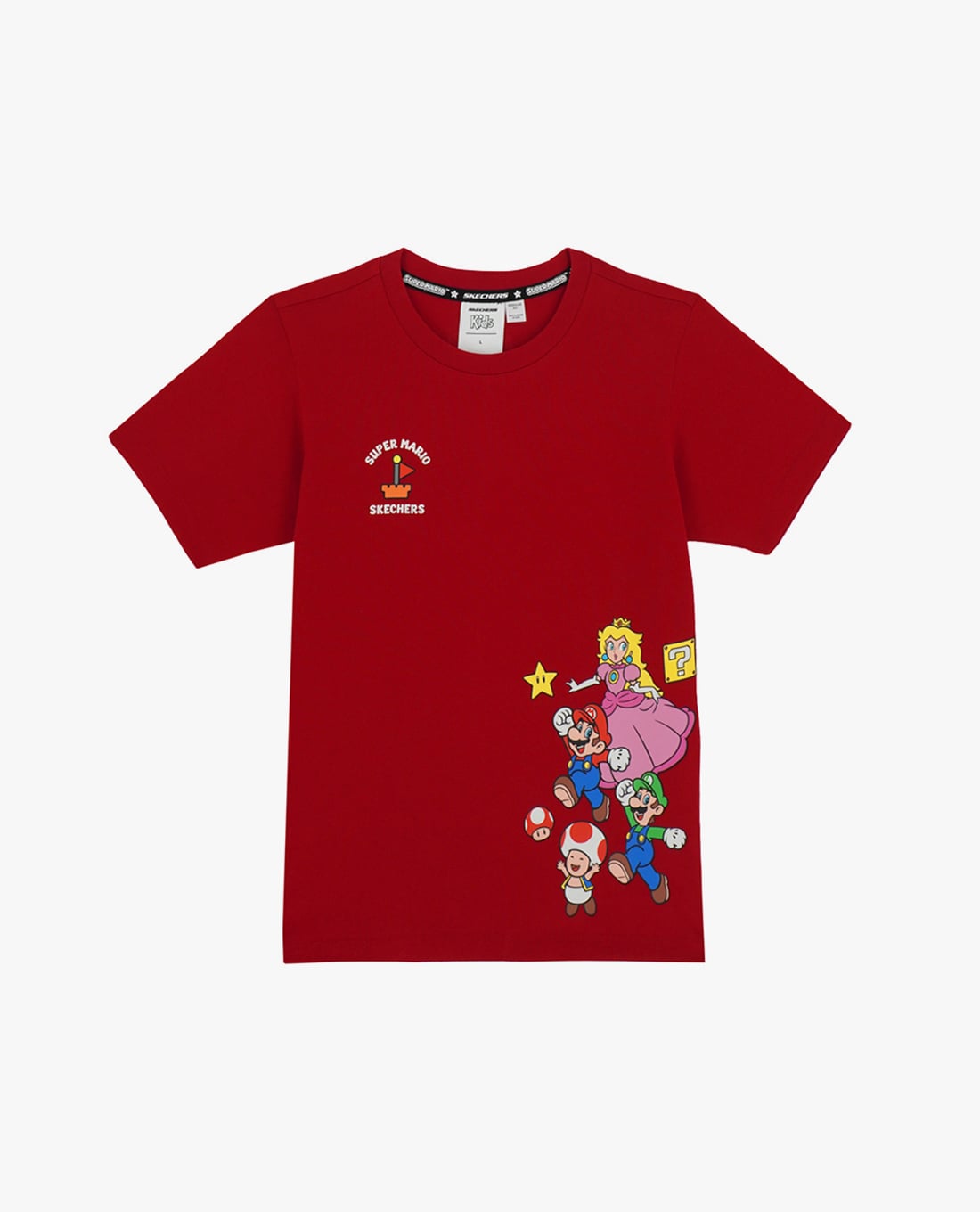 SKECHERS - Áo thun trẻ em tay ngắn Nintendo Super Mario