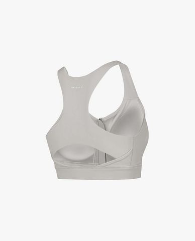  SKECHERS - Áo bra thể thao nữ phối khóa kéo zip 