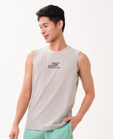  SKECHERS - Áo ba lỗ thể thao nam Walking Performance 