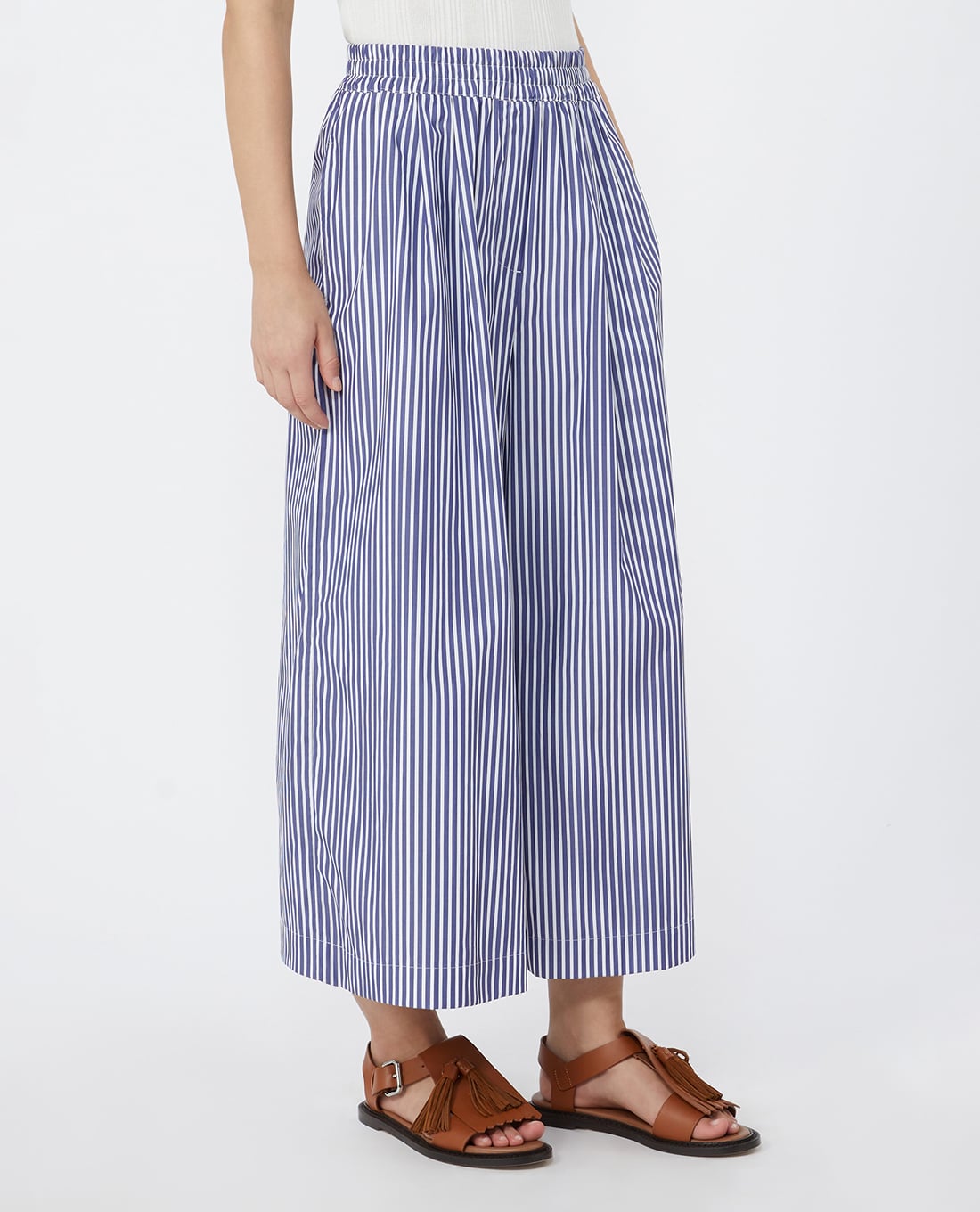 WEEKEND MAX MARA - Quần nữ ống rộng lưng thun Wkdottone