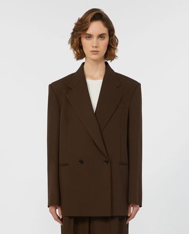  WEEKEND MAX MARA - Áo khoác blazer nữ cổ V tay dài Ginseng 