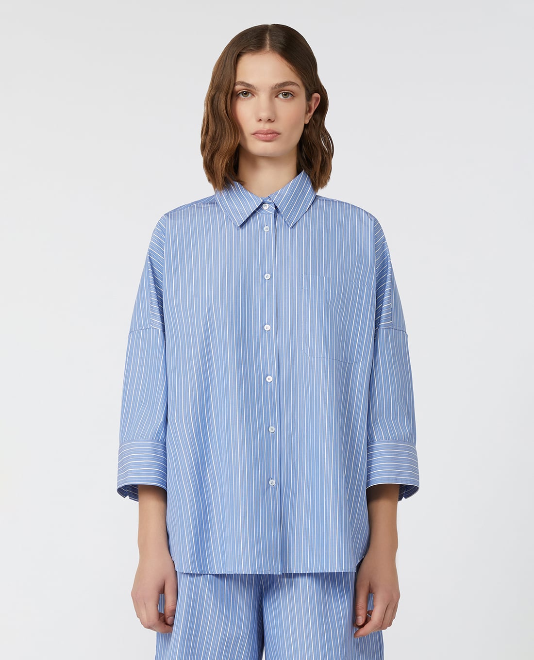 WEEKEND MAX MARA - Áo sơ mi nữ cổ bẻ tay dài Zavorra