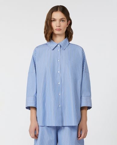  WEEKEND MAX MARA - Áo sơ mi nữ cổ bẻ tay dài Zavorra 