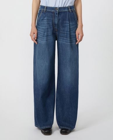  WEEKEND MAX MARA - Quần jeans nữ ống rộng Ortles 